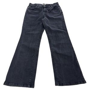 Levis 512 Jeans Womens 14 Medium Black Denim Perfectly Slimming Bootcut Stretch‎